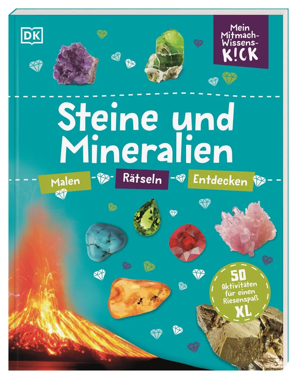 Cover: 9783831046935 | Mein Mitmach-Wissens-Kick. Steine und Mineralien | DK Verlag - Kids