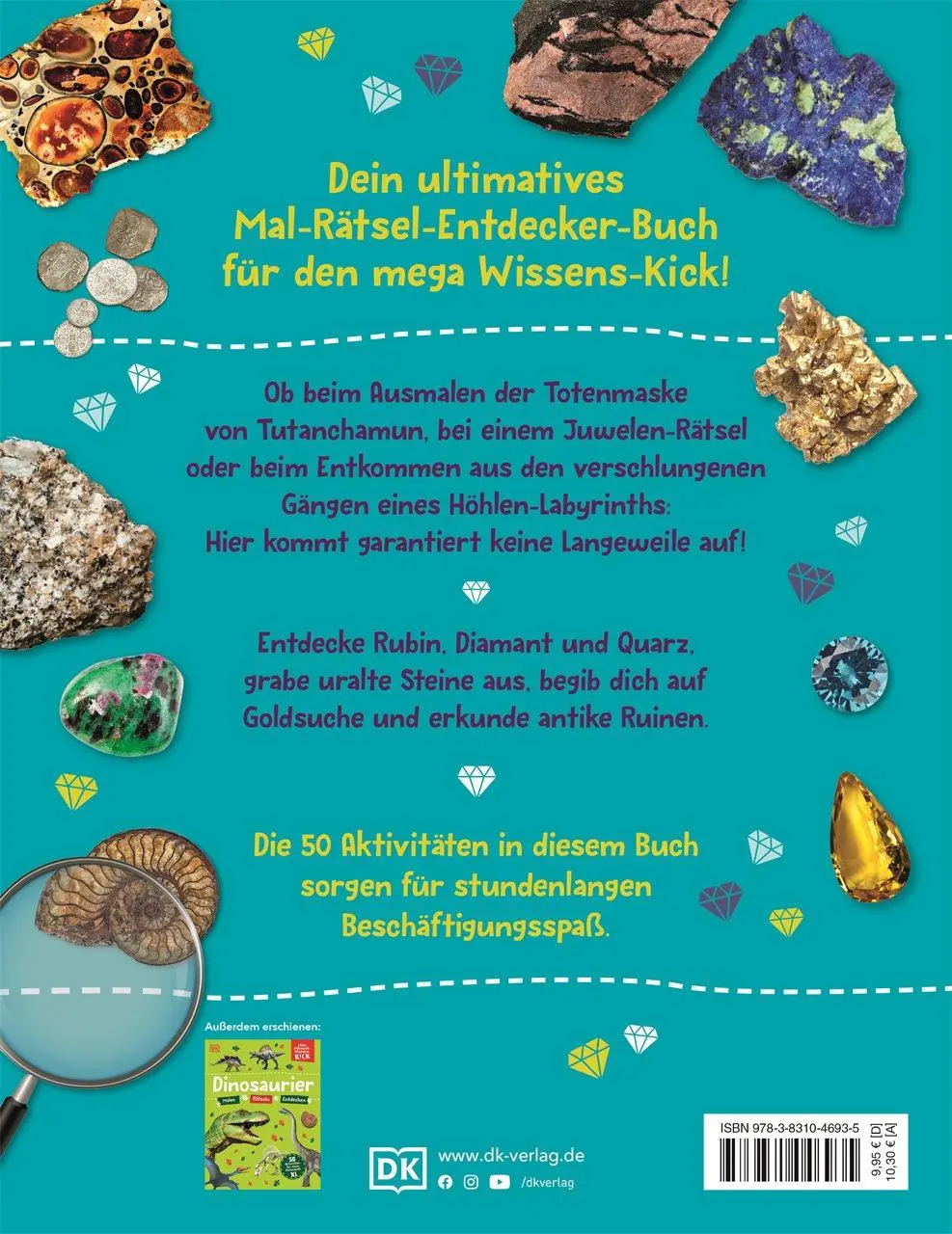 Rückseite: 9783831046935 | Mein Mitmach-Wissens-Kick. Steine und Mineralien | DK Verlag - Kids