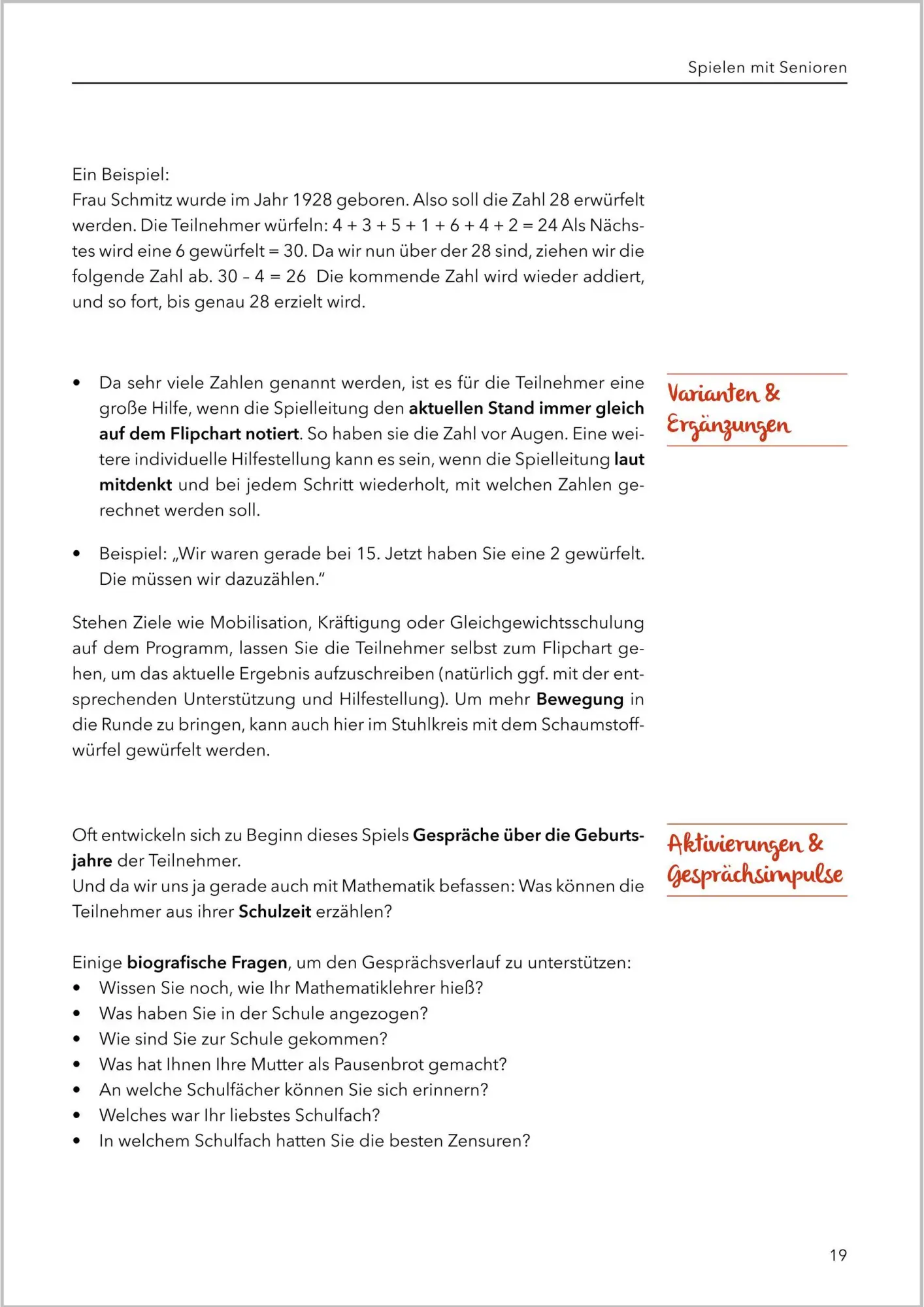 Bild: 9783948106935 | Spielen mit Senioren (Band 2) | Annika Schneider | Taschenbuch | 2021