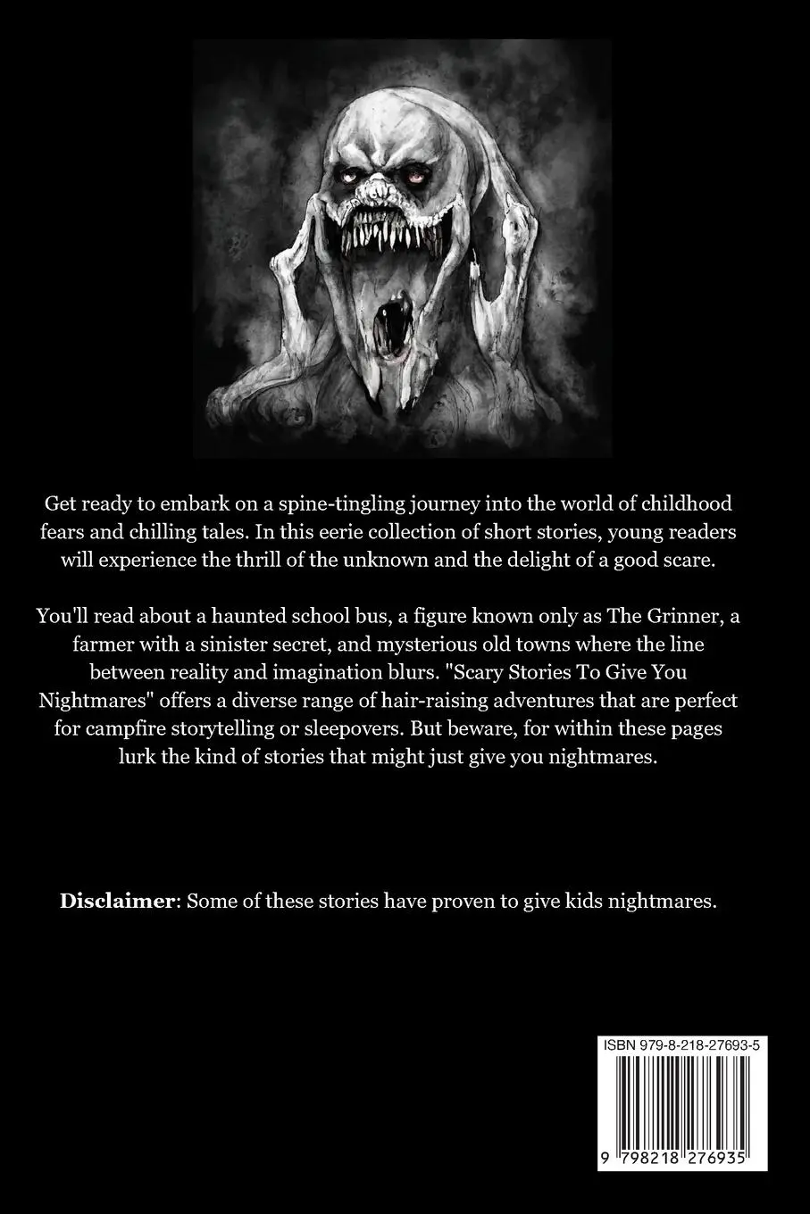 Rückseite: 9798218276935 | Scary Stories To Give You Nightmares | Kyle McMahon | Taschenbuch