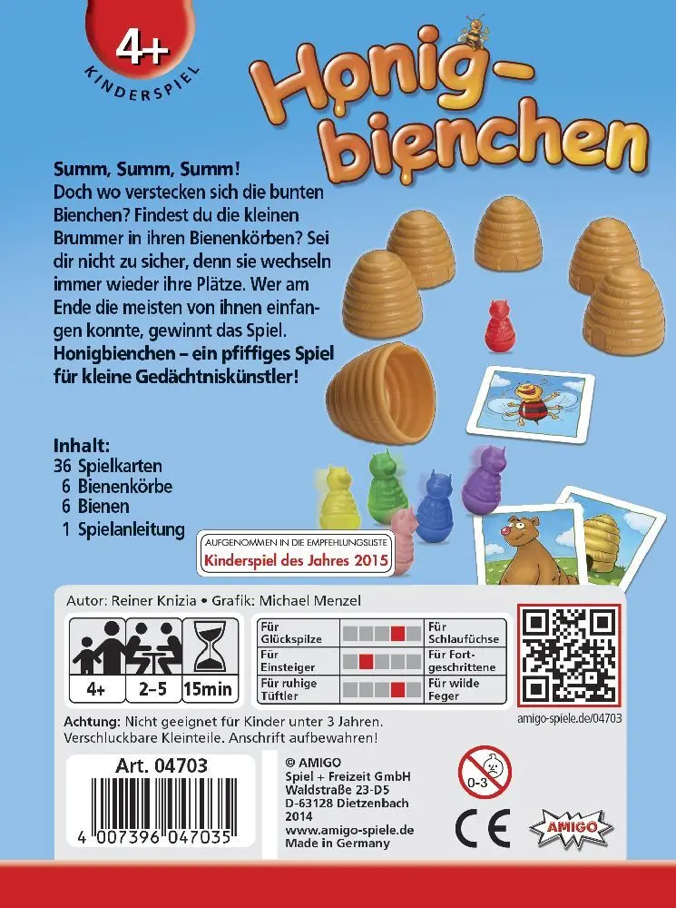 Bild: 4007396047035 | Honigbienchen | Spiel | Karton | 04703 | Deutsch | 2014