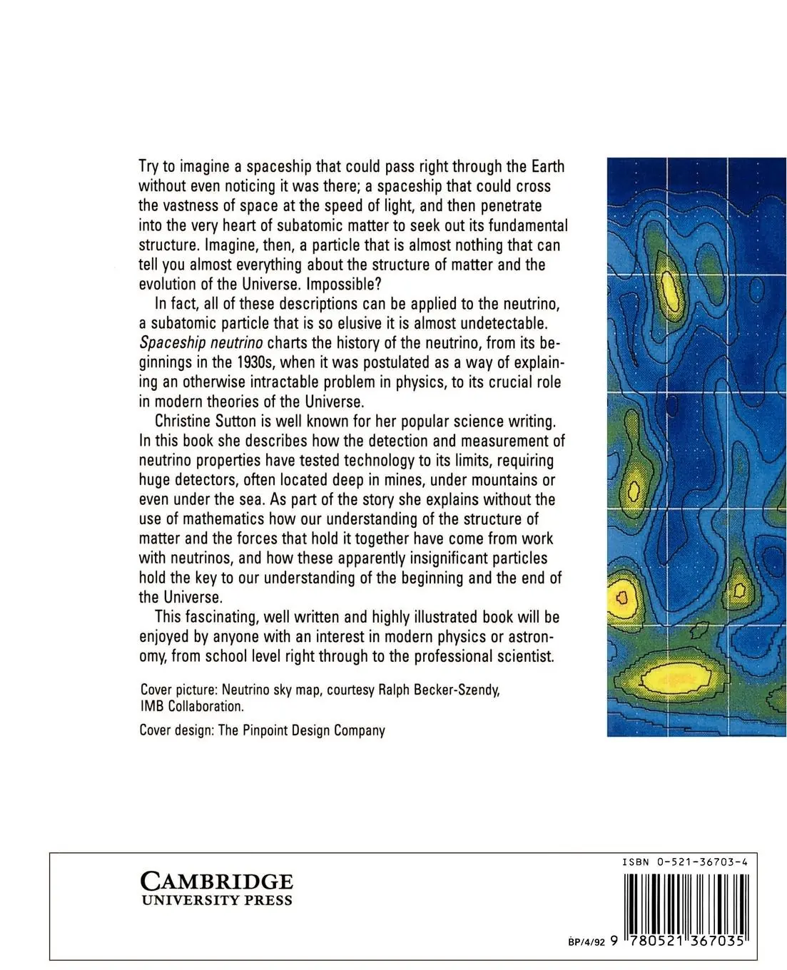 Rückseite: 9780521367035 | Spaceship Neutrino | Christine Sutton | Taschenbuch | Englisch | 2002