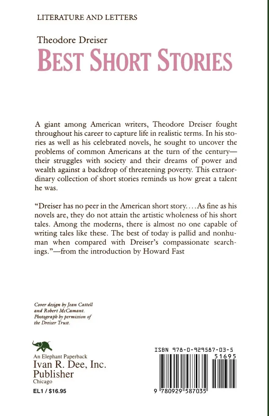 Rückseite: 9780929587035 | Best Short Stories of Theodore Dreiser | Theodore Dreiser (u. a.)