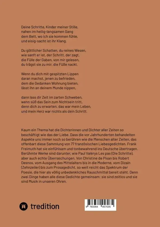 Rückseite: 9783384457035 | Dich zu erwarten, das war mein Leben | Frank Freimuth | Taschenbuch