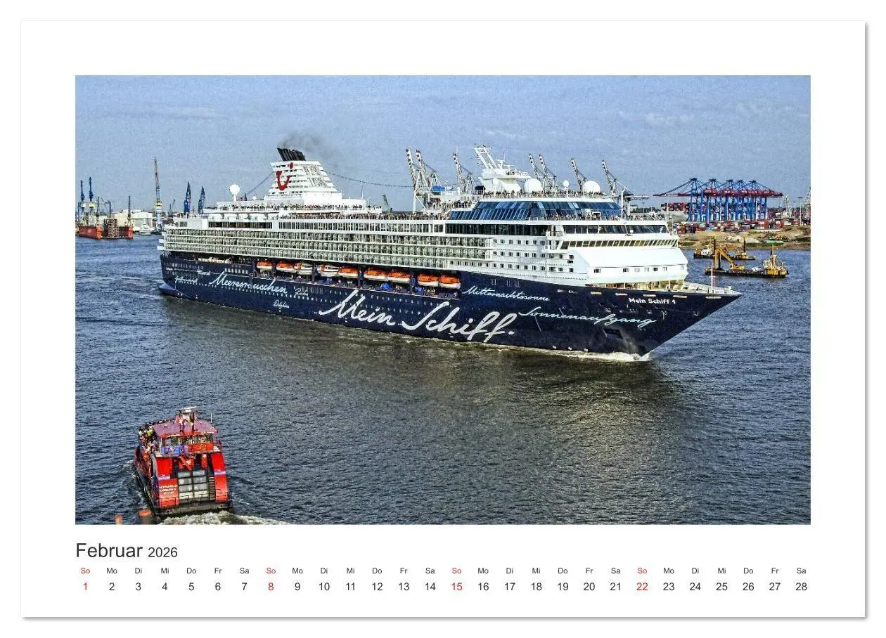 Bild: 9783516047035 | Kreuzfahrtschiffe Kurs Hamburg 2026 (Wandkalender 2026 DIN A3...
