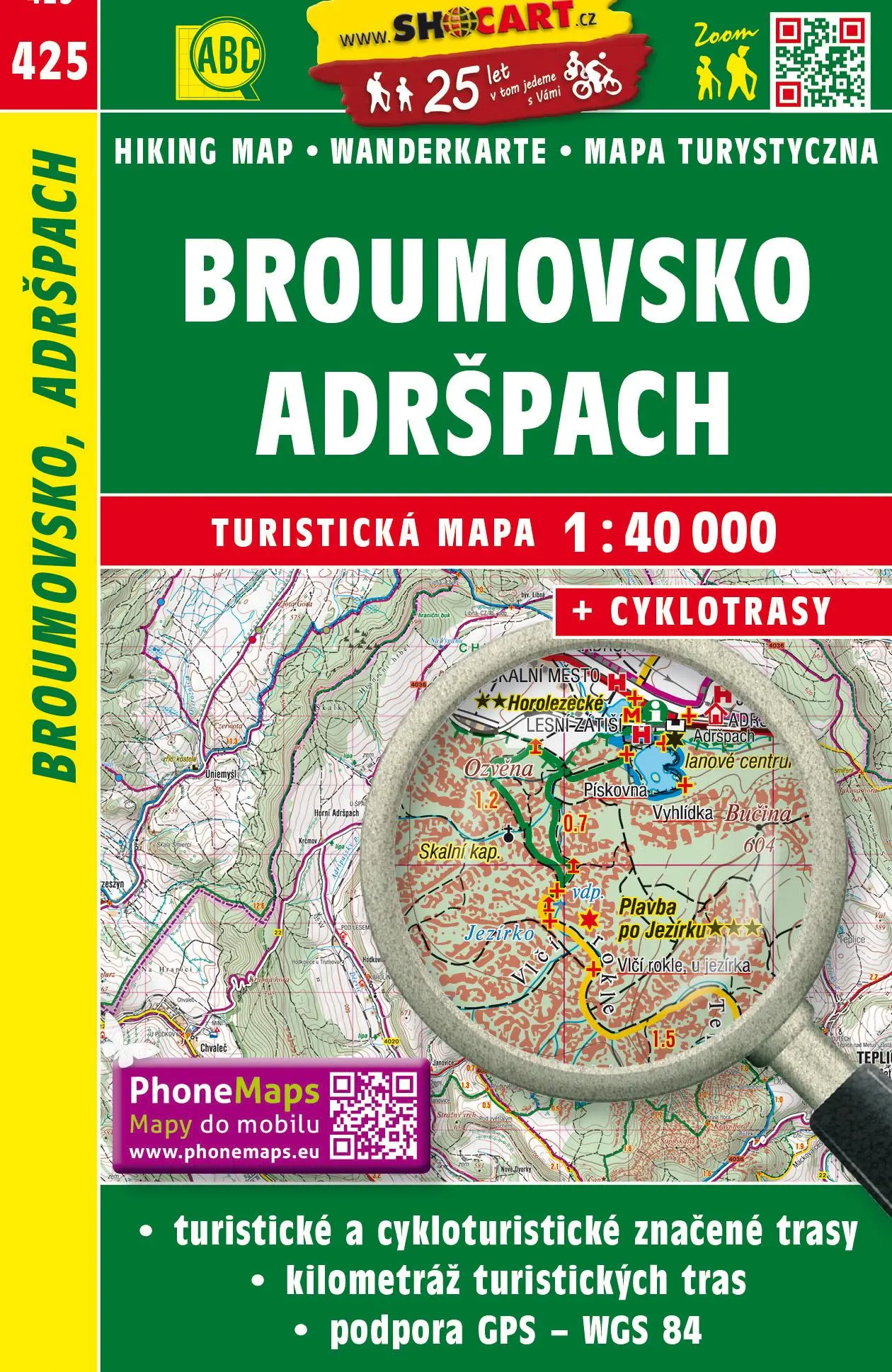 Cover: 9788072247035 | Wanderkarte Tschechien Broumovsko, Adrspach 1 : 40 000 | (Land-)Karte