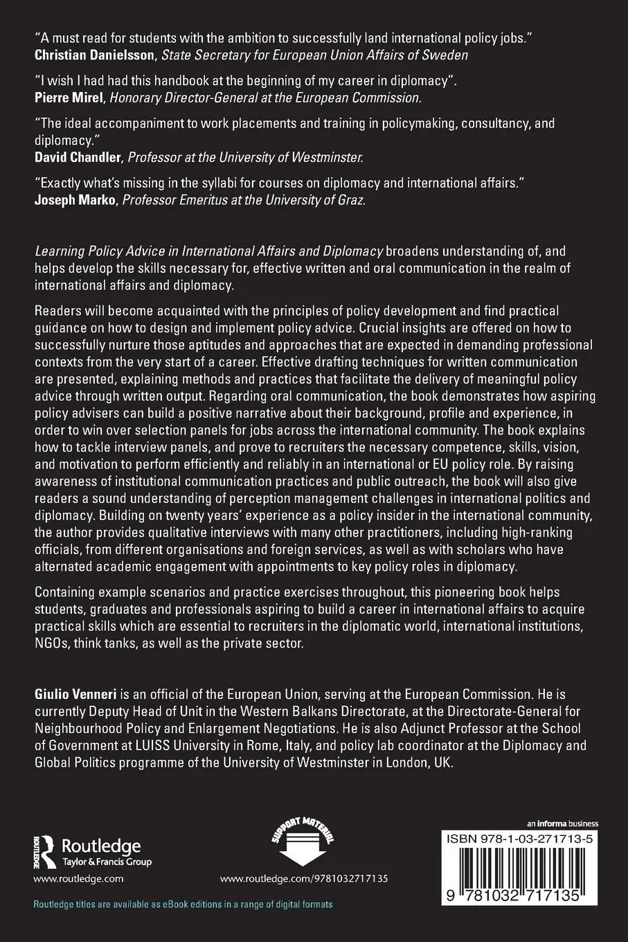 Rückseite: 9781032717135 | Learning Policy Advice in International Affairs and Diplomacy | Buch
