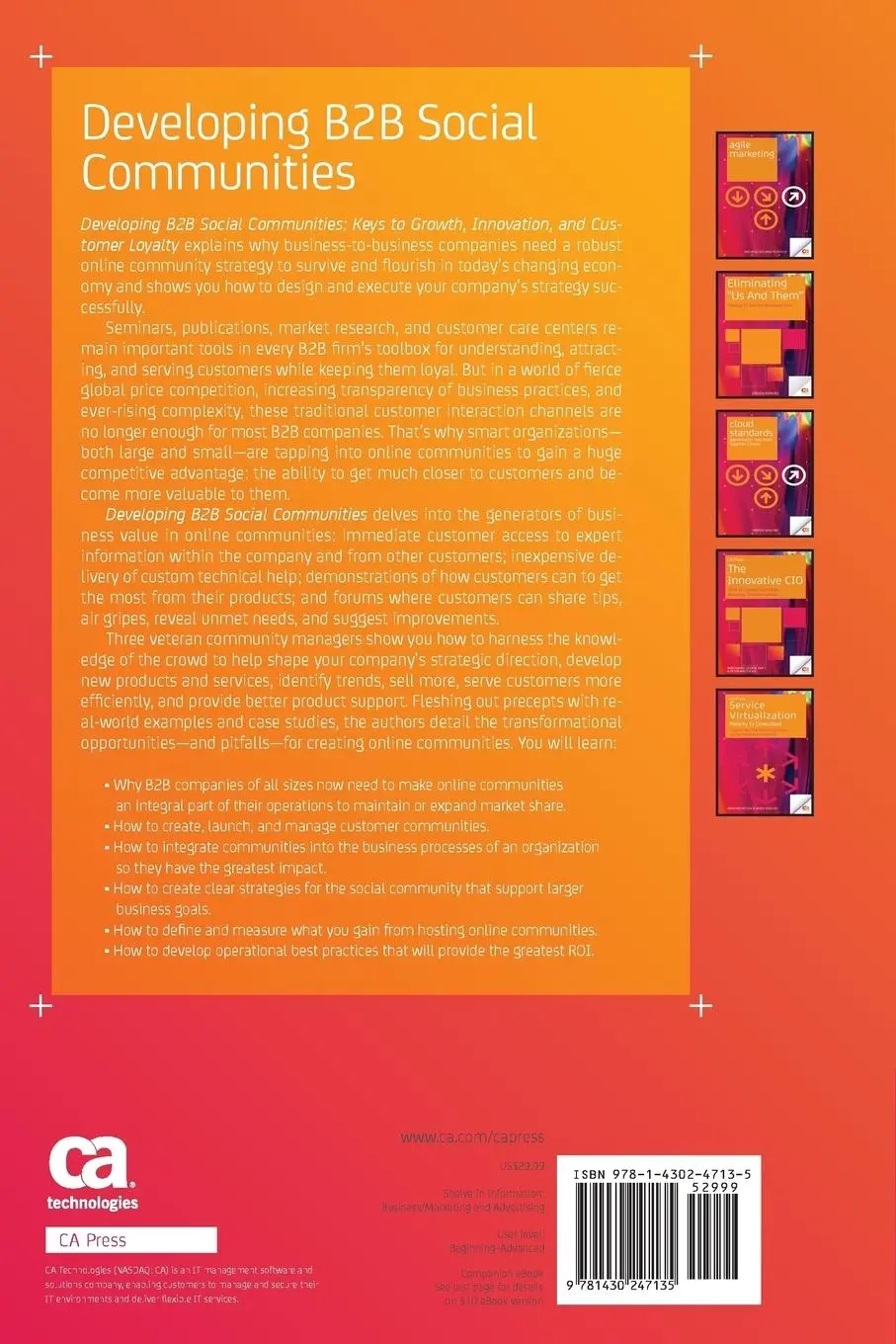 Rückseite: 9781430247135 | Developing B2B Social Communities | Margaret Brooks (u. a.) | Buch