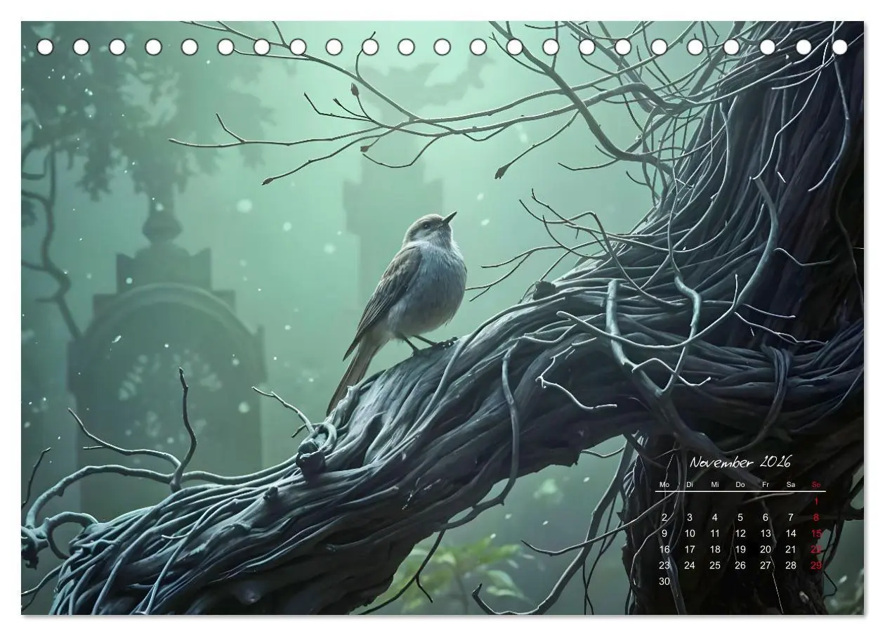 Bild: 9783457257135 | Schattenkuss - Tiere in den Armen der Nacht (Tischkalender 2026 DIN...