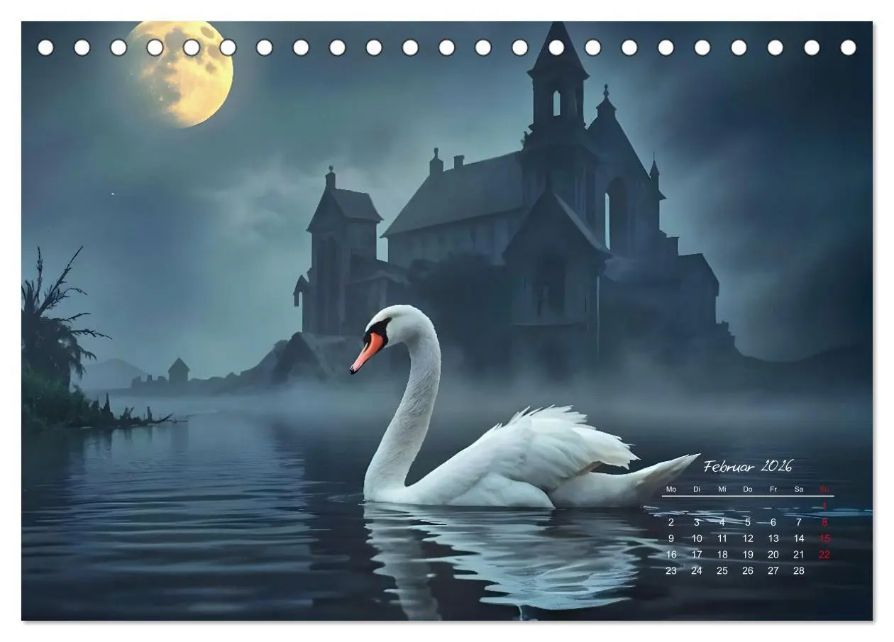 Bild: 9783457257135 | Schattenkuss - Tiere in den Armen der Nacht (Tischkalender 2026 DIN...