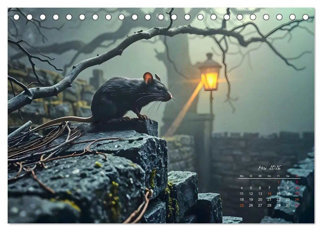 Bild: 9783457257135 | Schattenkuss - Tiere in den Armen der Nacht (Tischkalender 2026 DIN...