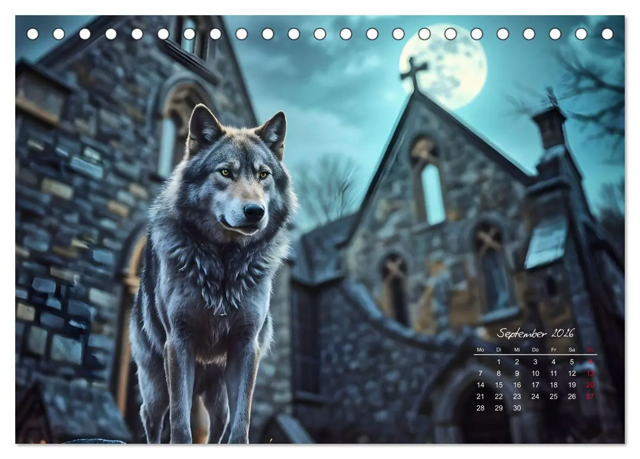 Bild: 9783457257135 | Schattenkuss - Tiere in den Armen der Nacht (Tischkalender 2026 DIN...