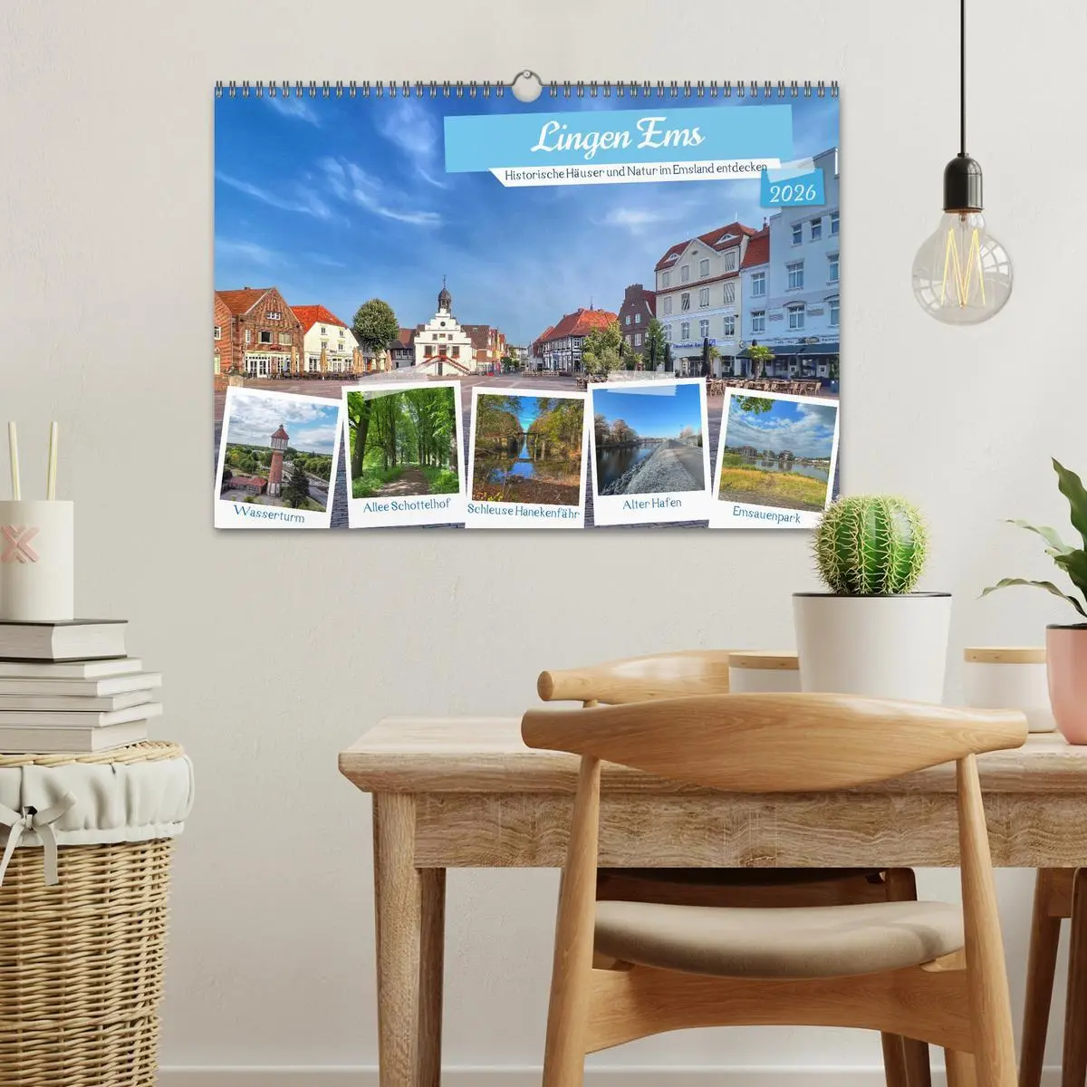 Bild: 9783457497135 | Lingen Ems (Wandkalender 2026 DIN A3 quer), CALVENDO Monatskalender