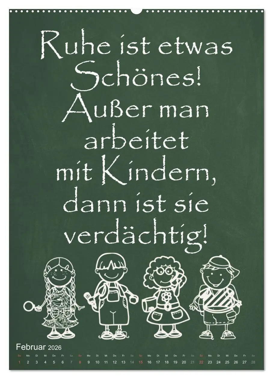 Bild: 9783516347135 | Coole Lehrersprüche (Wandkalender 2026 DIN A2 hoch), CALVENDO...