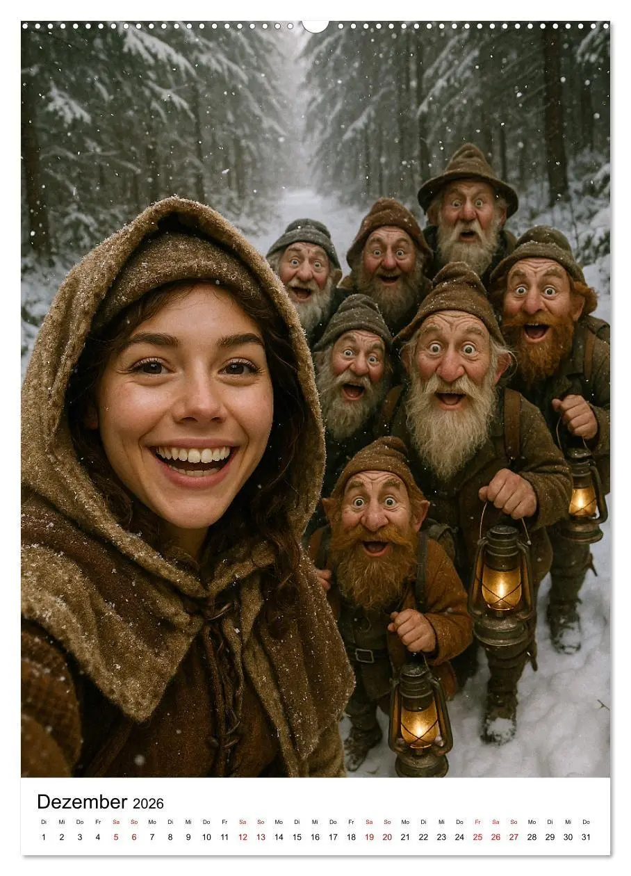 Bild: 9783516657135 | Märchenhafte Selfies (Wandkalender 2026 DIN A2 hoch), CALVENDO...