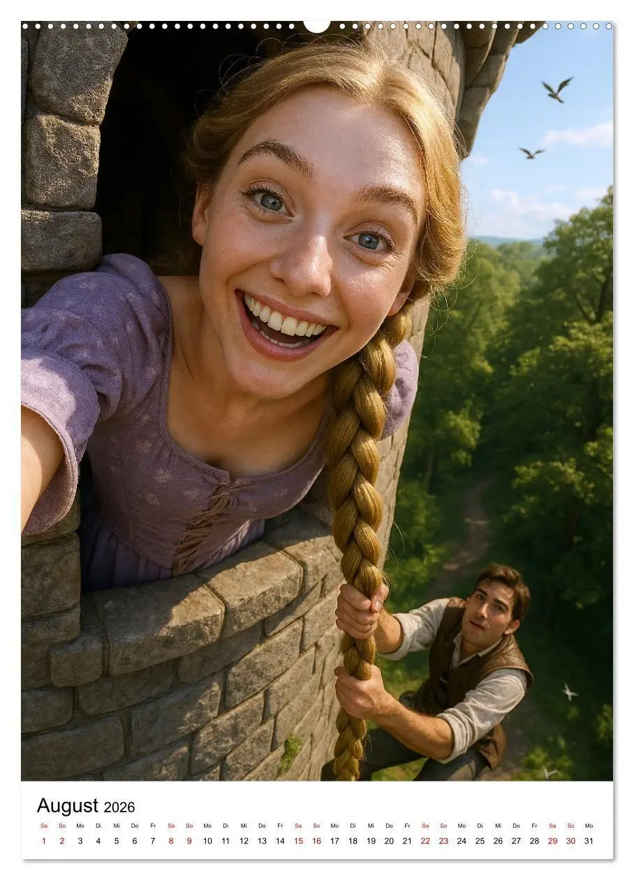 Bild: 9783516657135 | Märchenhafte Selfies (Wandkalender 2026 DIN A2 hoch), CALVENDO...