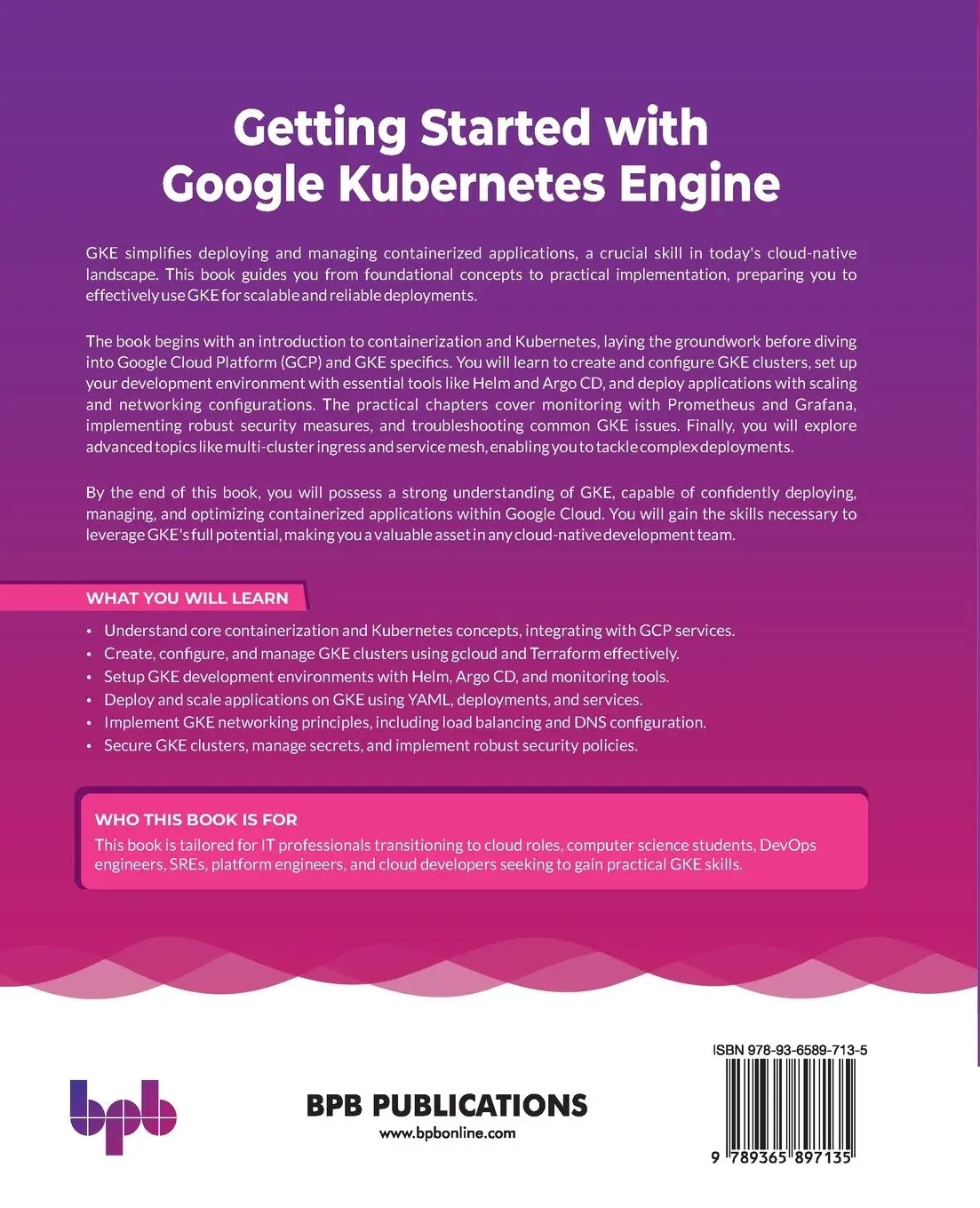 Rückseite: 9789365897135 | Getting Started with Google Kubernetes Engine | Nilanjana Saha (u. a.)