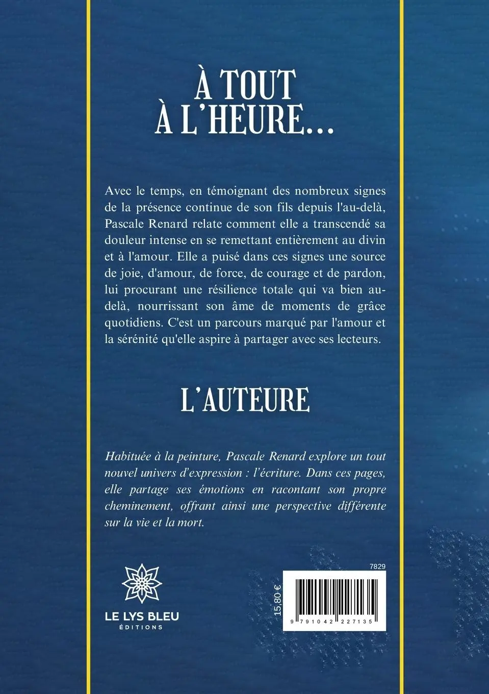 Rückseite: 9791042227135 | À tout à l'heure... | Pascale Renard | Taschenbuch | Französisch