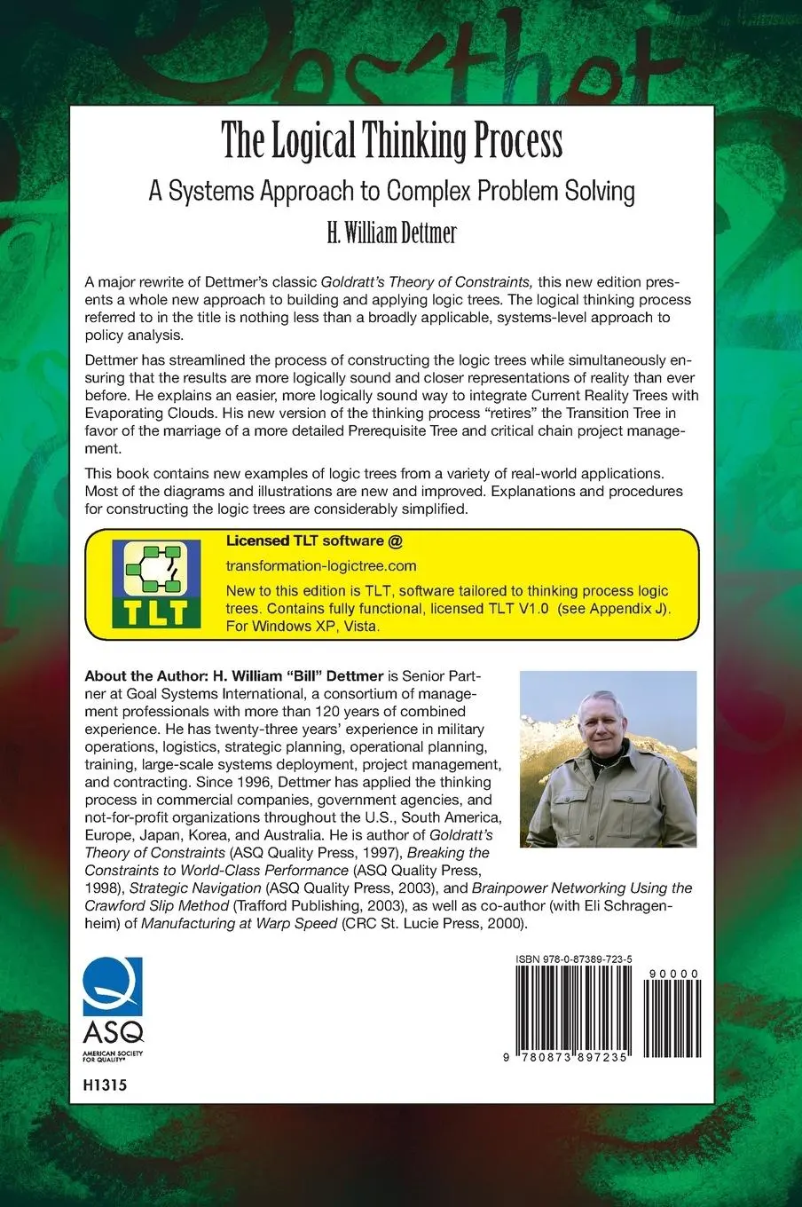 Rückseite: 9780873897235 | The Logical Thinking Process | H. William Dettmer | Buch | Gebunden