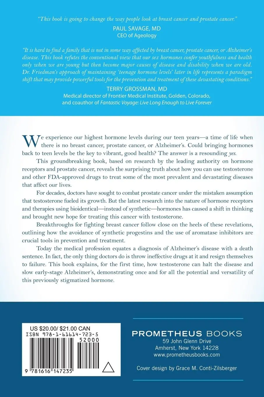 Rückseite: 9781616147235 | The New Testosterone Treatment | Edward Friedman (u. a.) | Taschenbuch