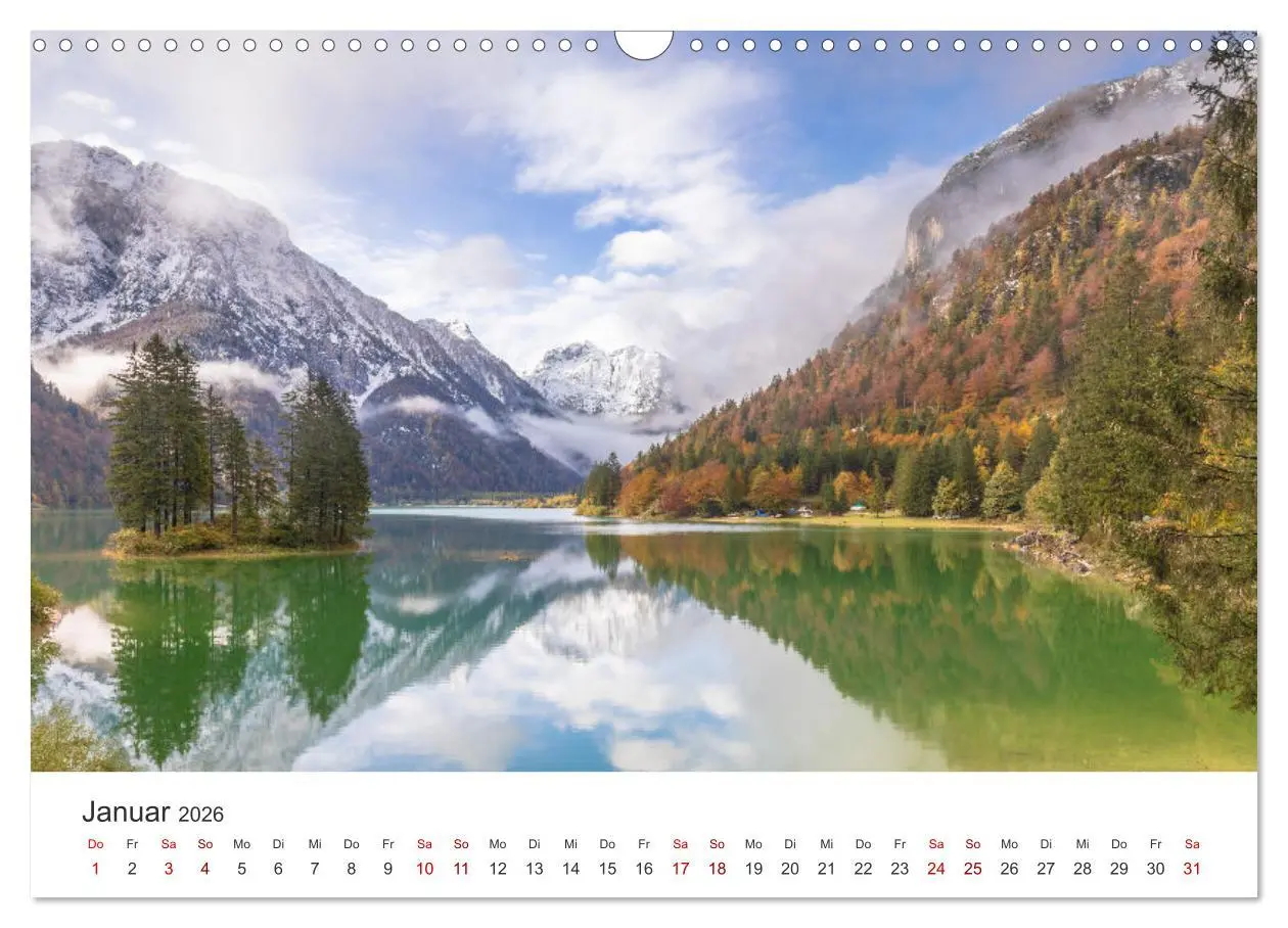 Bild: 9783457247235 | Bezaubernde Bergseen (Wandkalender 2026 DIN A3 quer), CALVENDO...