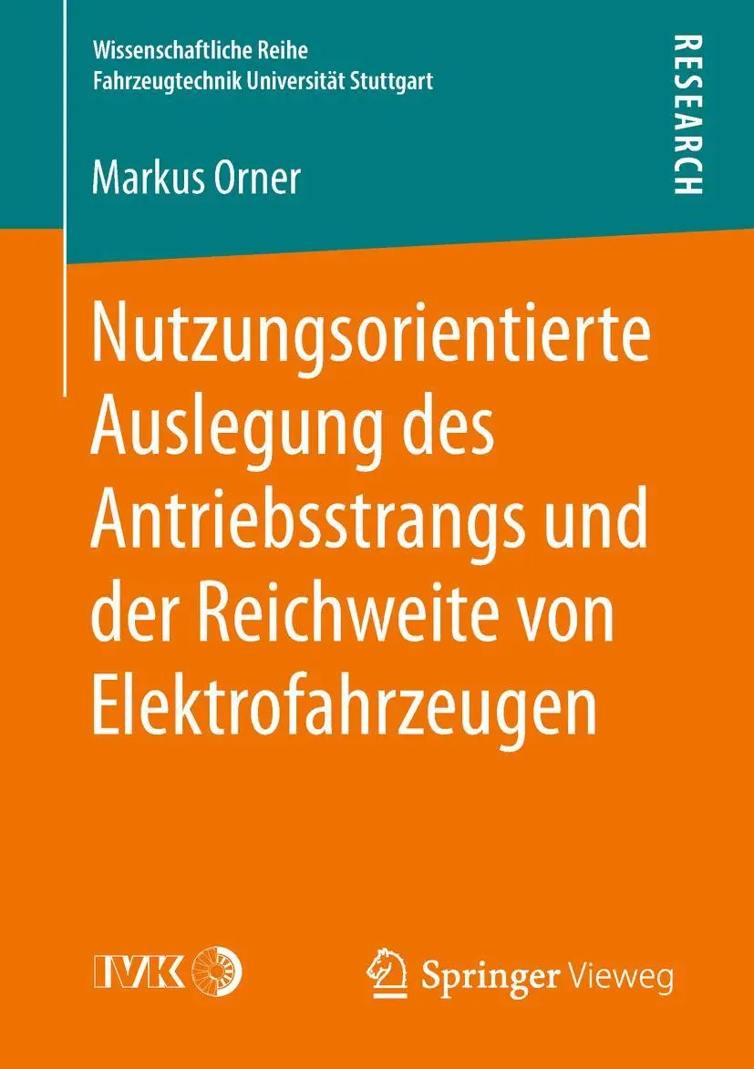 Cover: 9783658217235 | Nutzungsorientierte Auslegung des Antriebsstrangs und der...