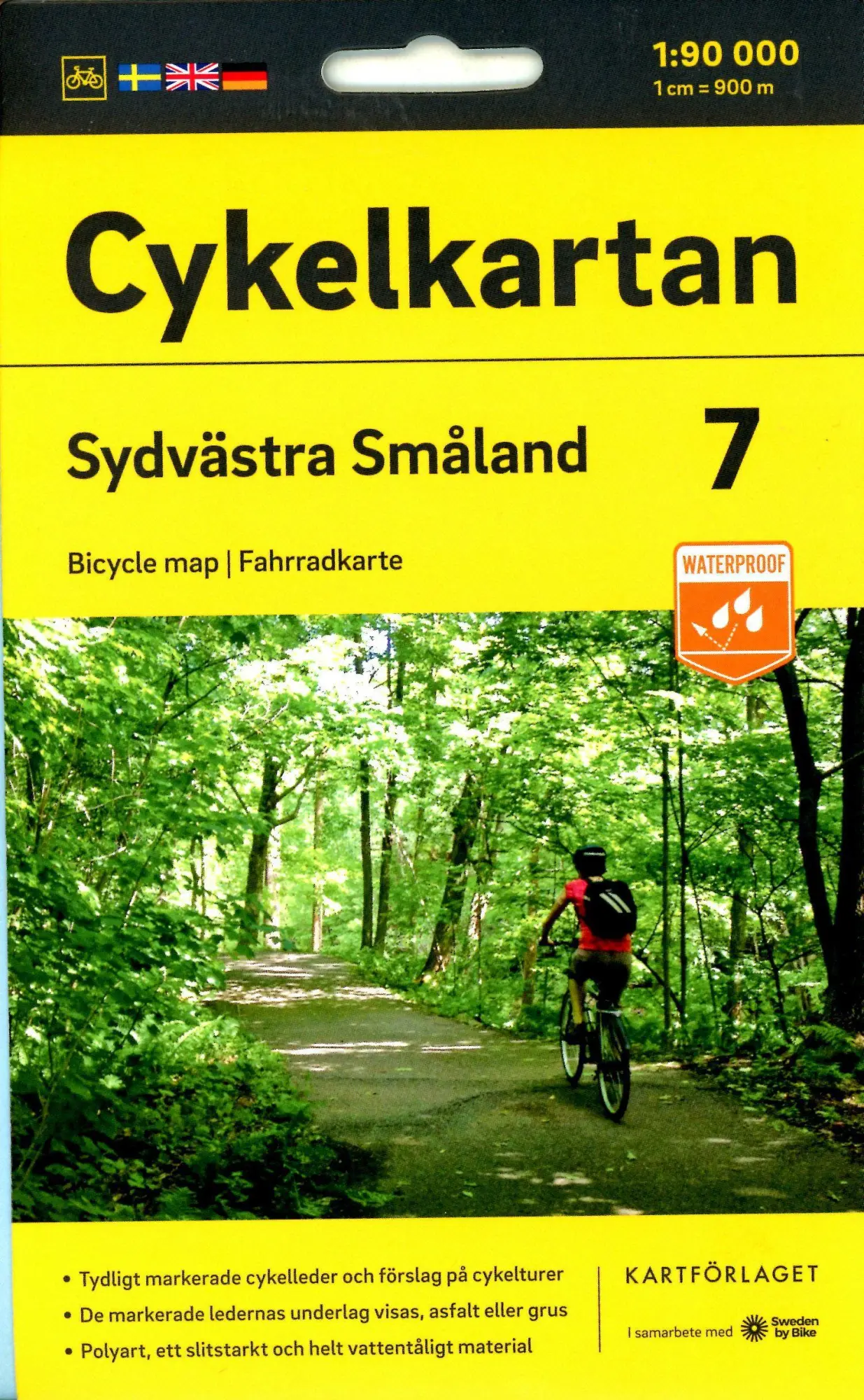 Cover: 9789189427235 | Cykelkartan Blad 7 Sydvästra Småland 1:90000 | (Land-)Karte | 2023