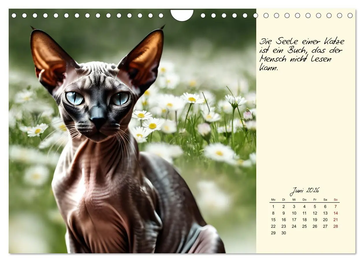 Bild: 9783457307335 | Katzen - Charakter und Schönheit (Wandkalender 2026 DIN A4 quer),...