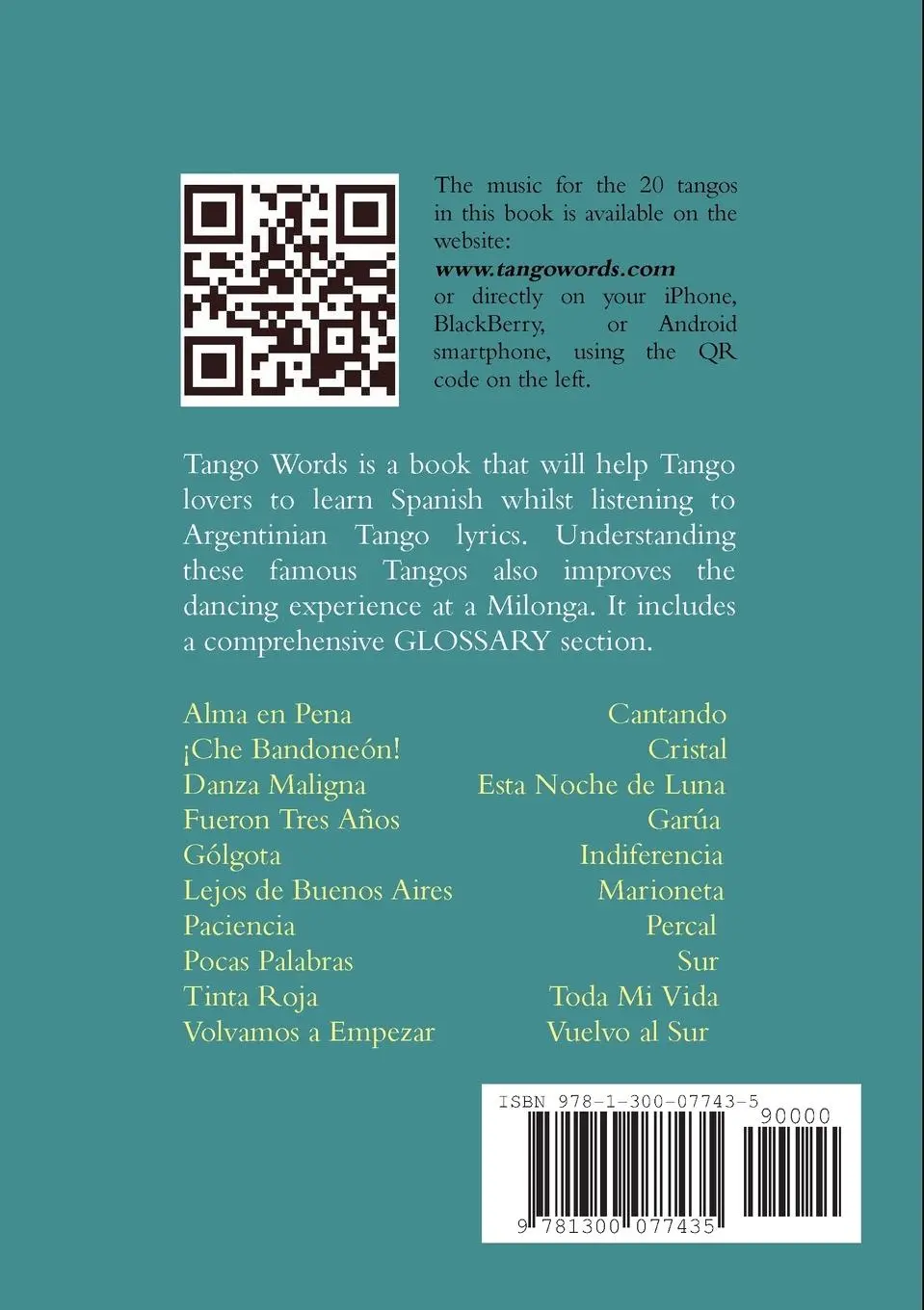 Rückseite: 9781300077435 | TANGO-WORDS | Manuel Tango | Taschenbuch | Kartoniert / Broschiert