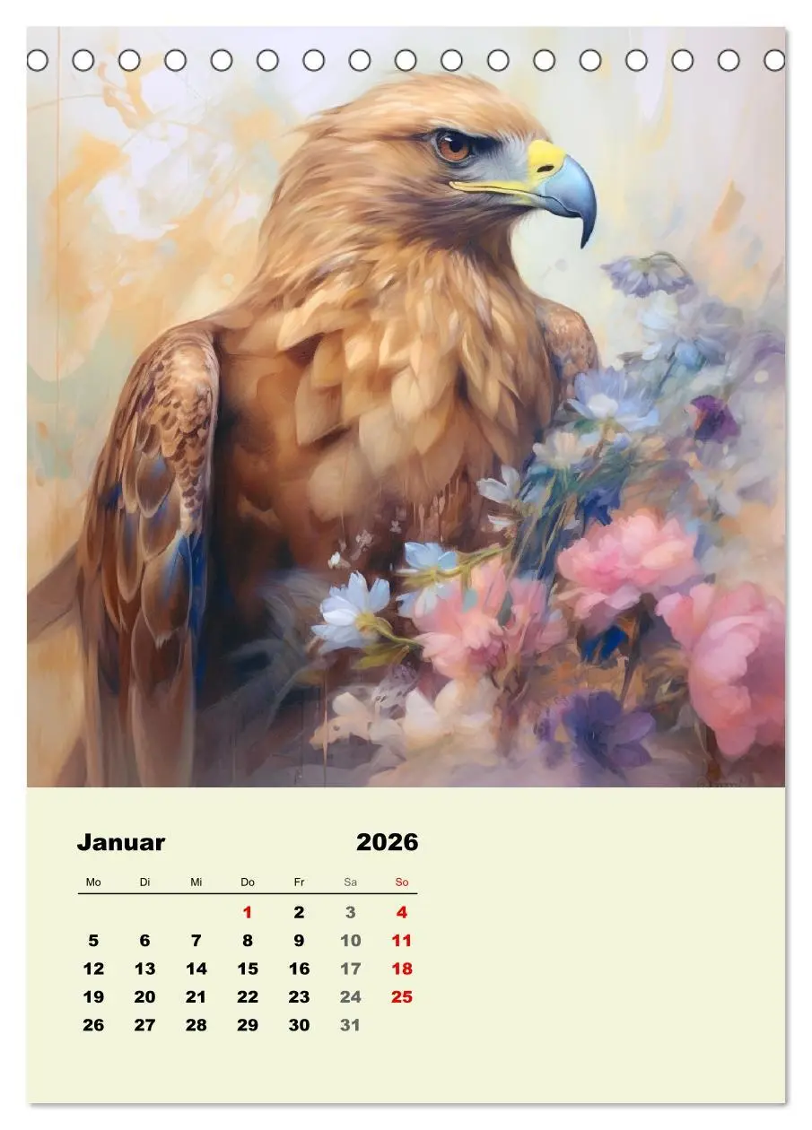 Bild: 9783516317435 | Krafttiere als spirituelle Begleiter (Tischkalender 2026 DIN A5...