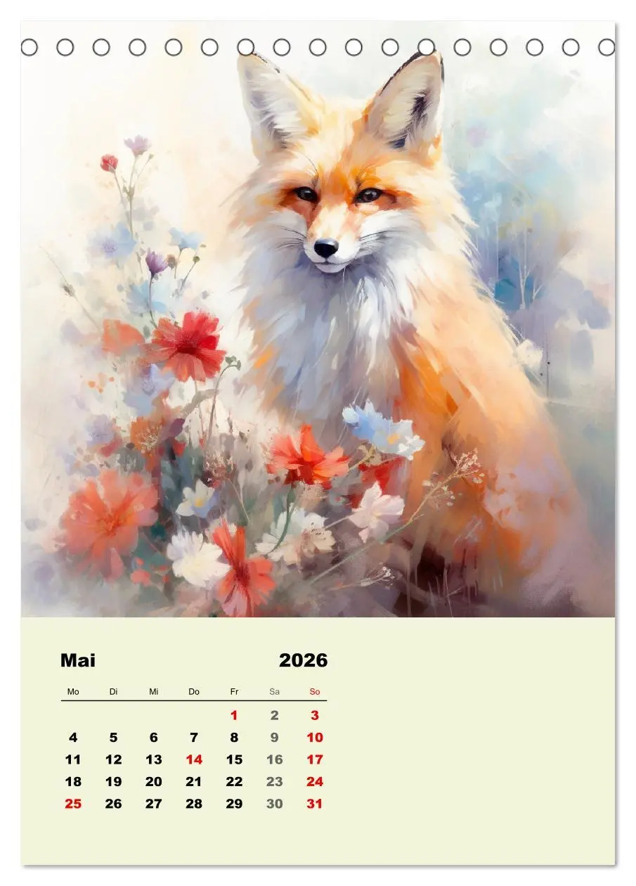 Bild: 9783516317435 | Krafttiere als spirituelle Begleiter (Tischkalender 2026 DIN A5...