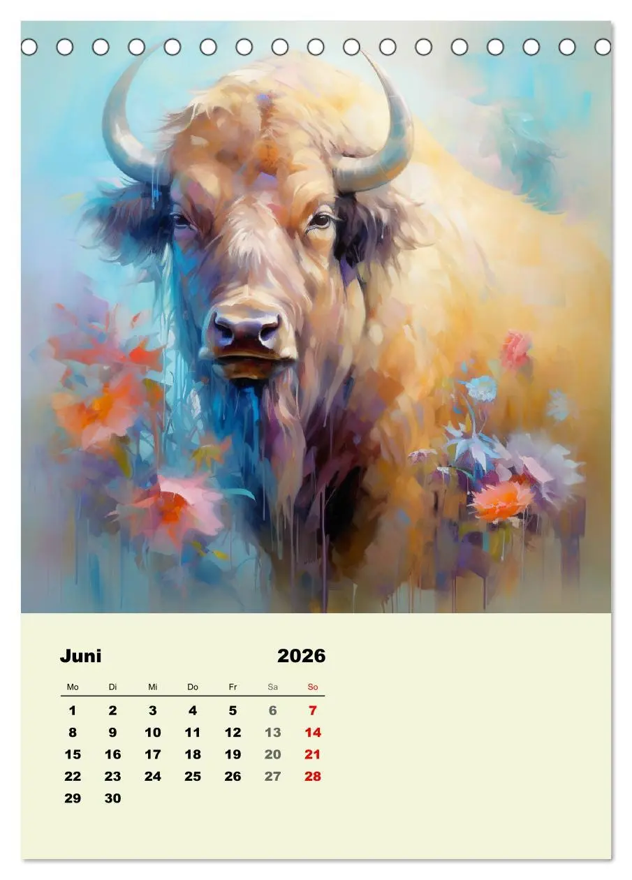 Bild: 9783516317435 | Krafttiere als spirituelle Begleiter (Tischkalender 2026 DIN A5...