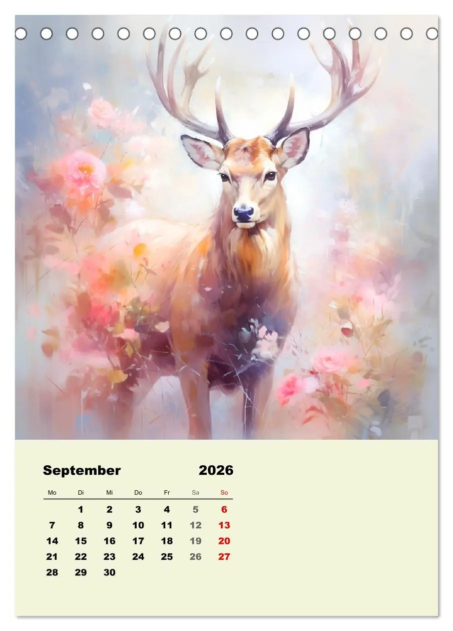 Bild: 9783516317435 | Krafttiere als spirituelle Begleiter (Tischkalender 2026 DIN A5...