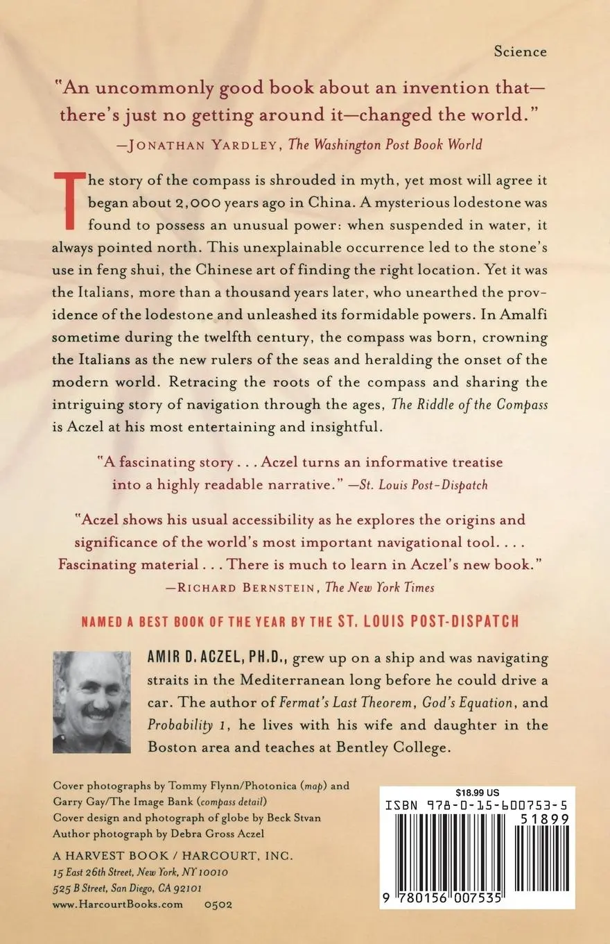 Rückseite: 9780156007535 | The Riddle of the Compass | The Invention That Changed the World