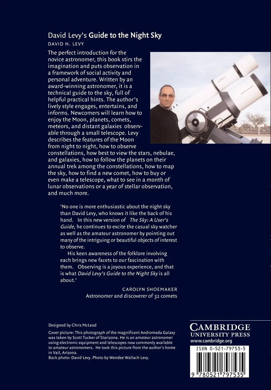 Rückseite: 9780521797535 | David Levy's Guide to the Night Sky | David Levy | Taschenbuch | 2006