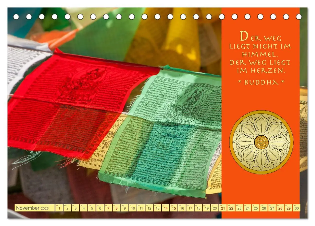 Bild: 9783457527535 | Buddhas Zitate Wege zur Erleuchtung (Tischkalender 2026 DIN A5...