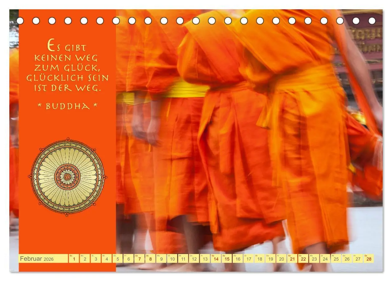Bild: 9783457527535 | Buddhas Zitate Wege zur Erleuchtung (Tischkalender 2026 DIN A5...
