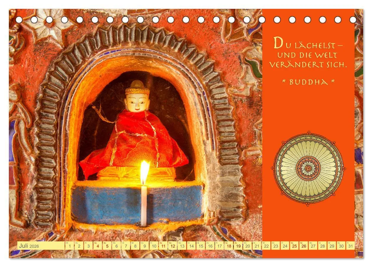 Bild: 9783457527535 | Buddhas Zitate Wege zur Erleuchtung (Tischkalender 2026 DIN A5...