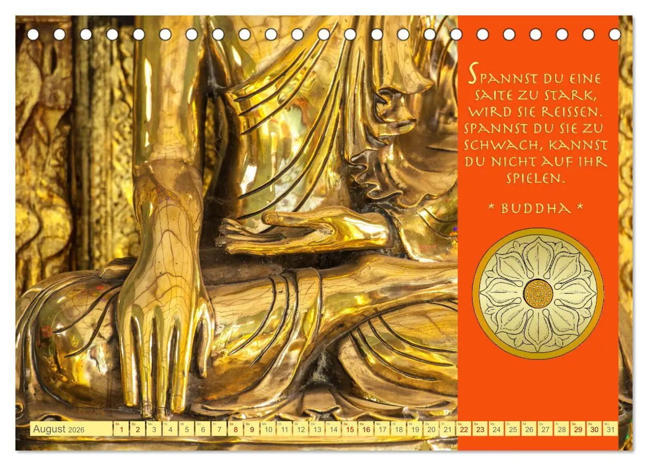 Bild: 9783457527535 | Buddhas Zitate Wege zur Erleuchtung (Tischkalender 2026 DIN A5...