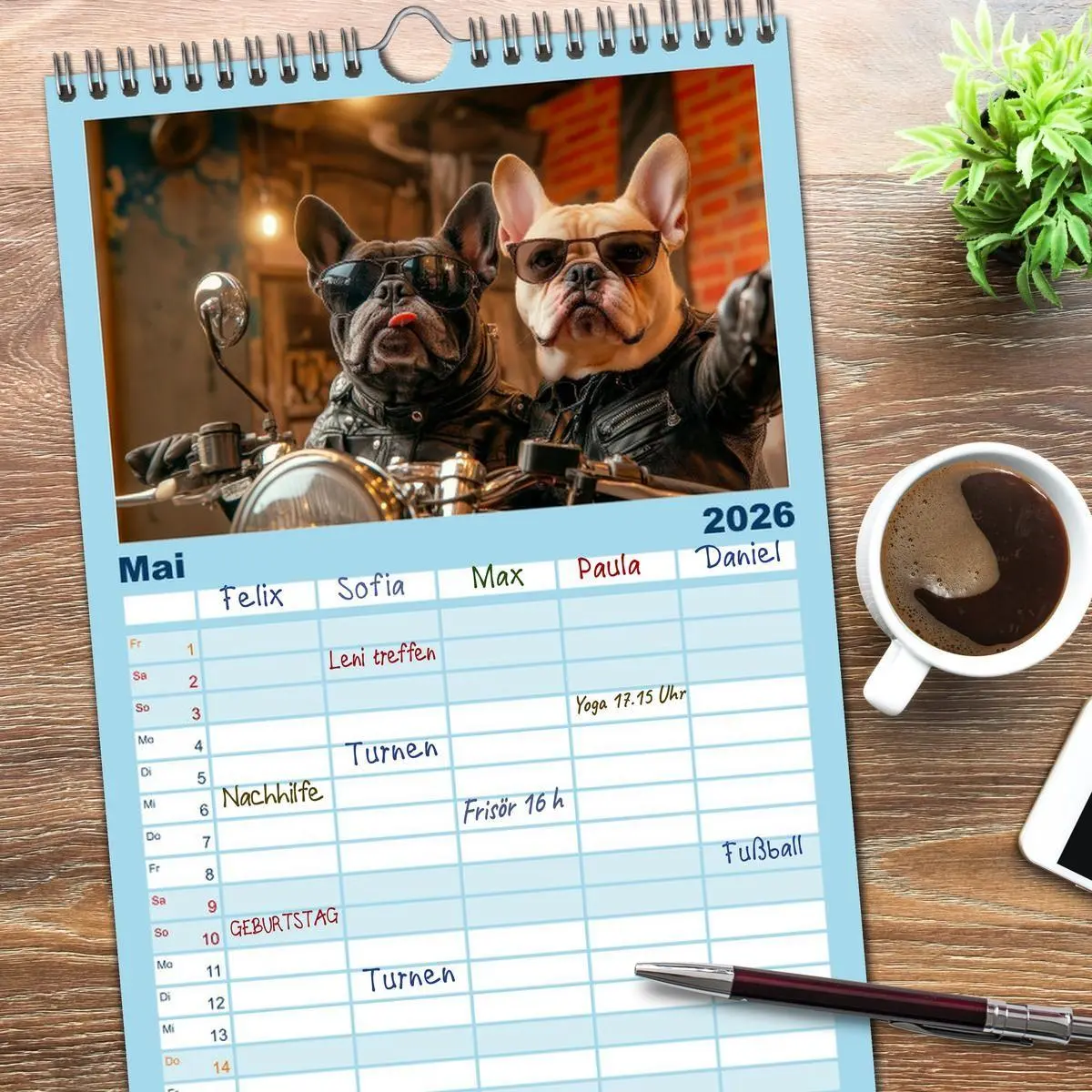 Bild: 9783516617535 | Familienplaner 2026 - HUNDE-SELFIES Tierischer Outdoorspaß mit 5...