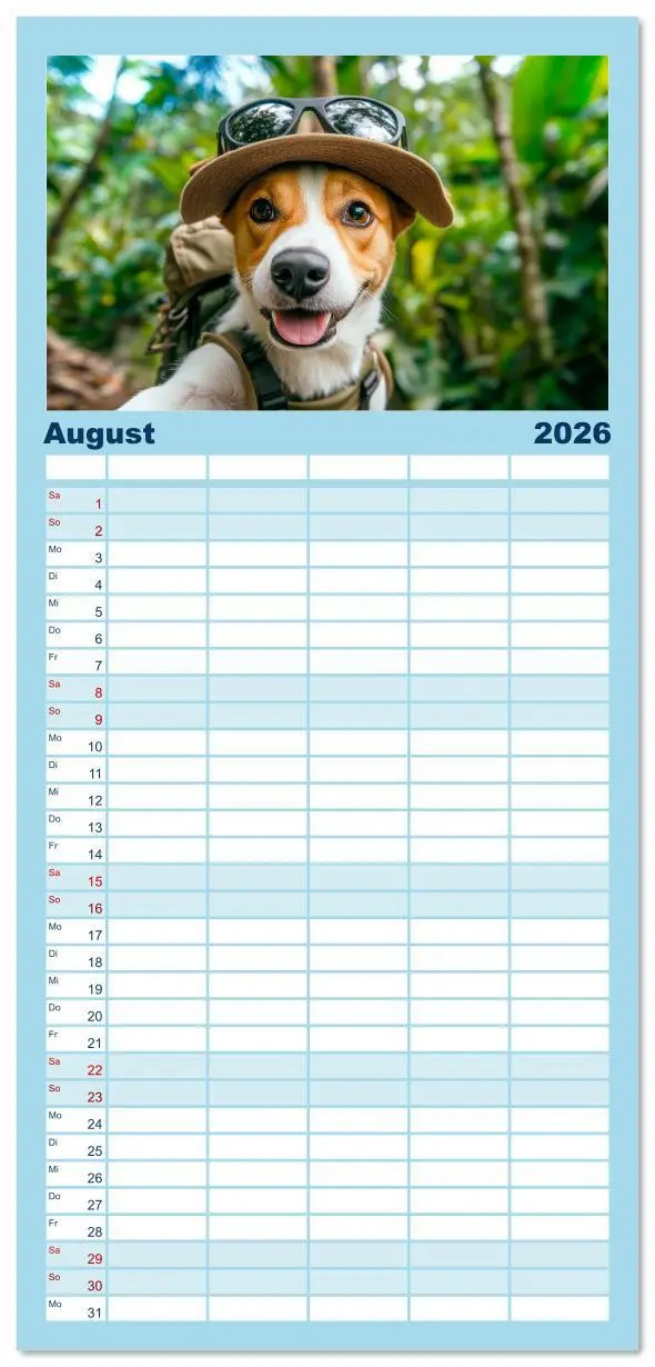 Bild: 9783516617535 | Familienplaner 2026 - HUNDE-SELFIES Tierischer Outdoorspaß mit 5...