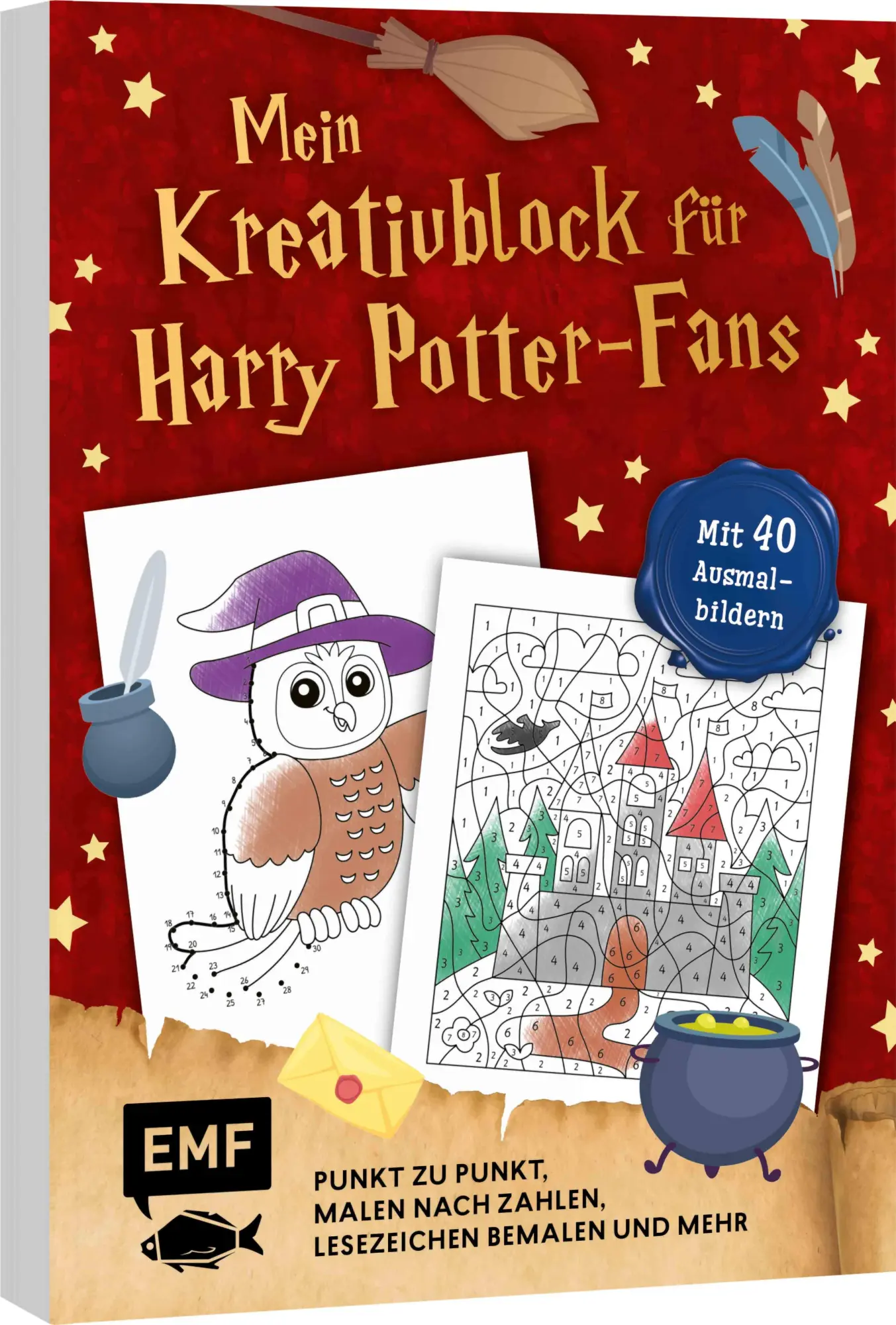 Cover: 9783745927535 | Mein zauberhafter Kreativblock für Harry Potter-Fans - Mit 40...