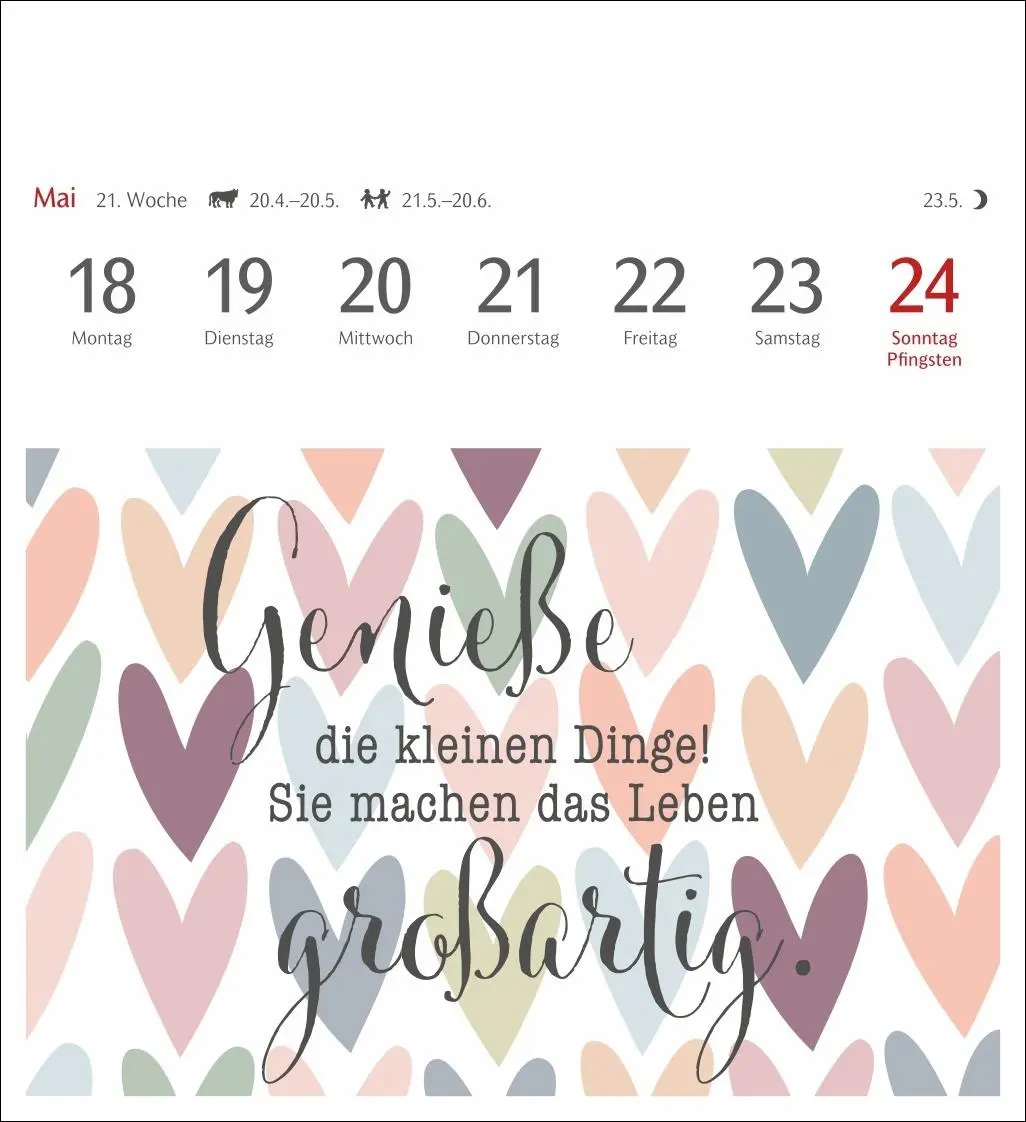 Bild: 9783840037535 | Positive-Sprüche-Kalender Postkartenkalender 2026 - Mit 53 Postkarten