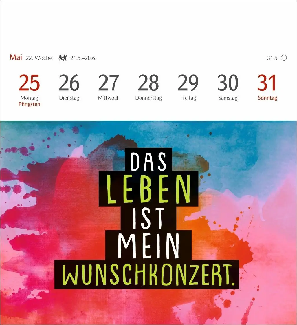 Bild: 9783840037535 | Positive-Sprüche-Kalender Postkartenkalender 2026 - Mit 53 Postkarten