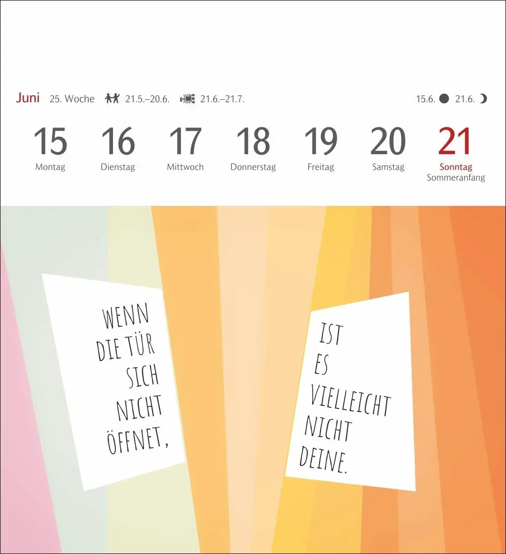 Bild: 9783840037535 | Positive-Sprüche-Kalender Postkartenkalender 2026 - Mit 53 Postkarten
