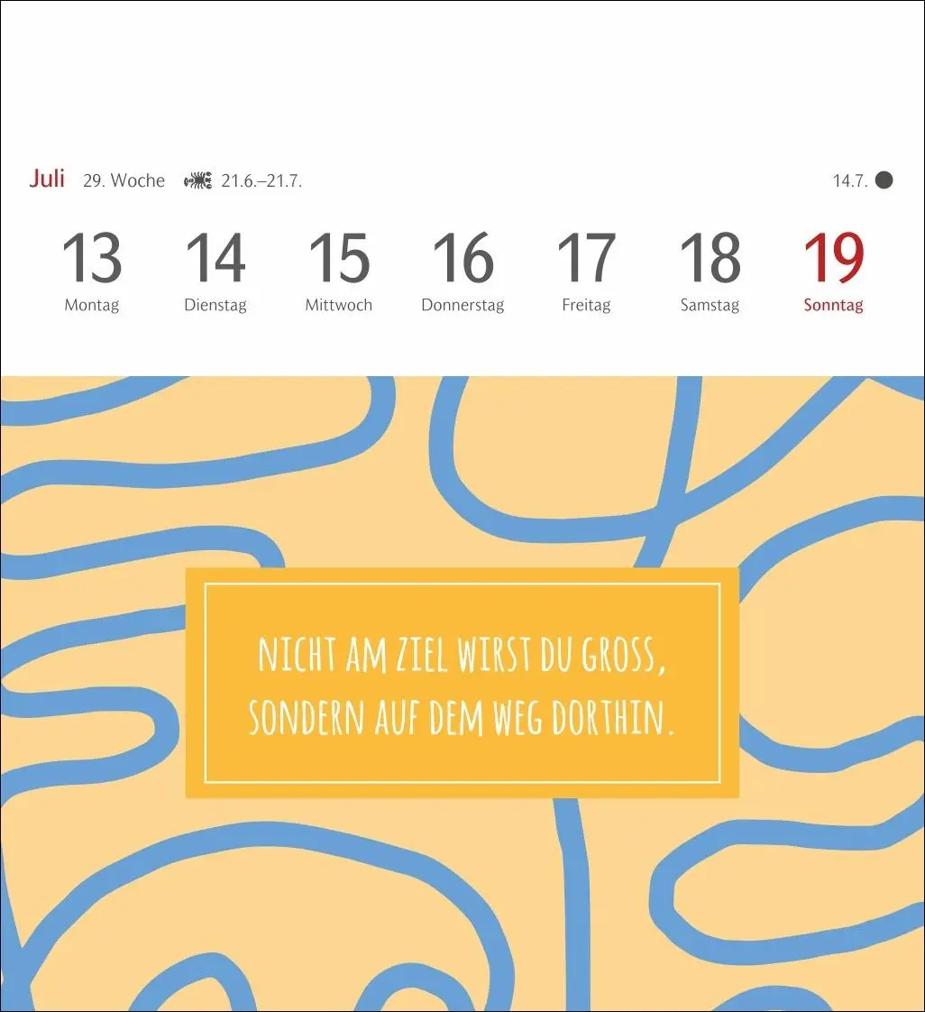 Bild: 9783840037535 | Positive-Sprüche-Kalender Postkartenkalender 2026 - Mit 53 Postkarten