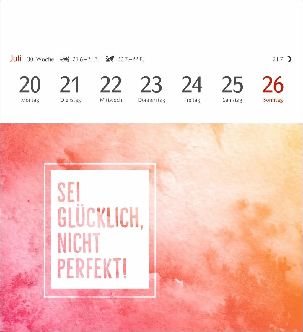Bild: 9783840037535 | Positive-Sprüche-Kalender Postkartenkalender 2026 - Mit 53 Postkarten