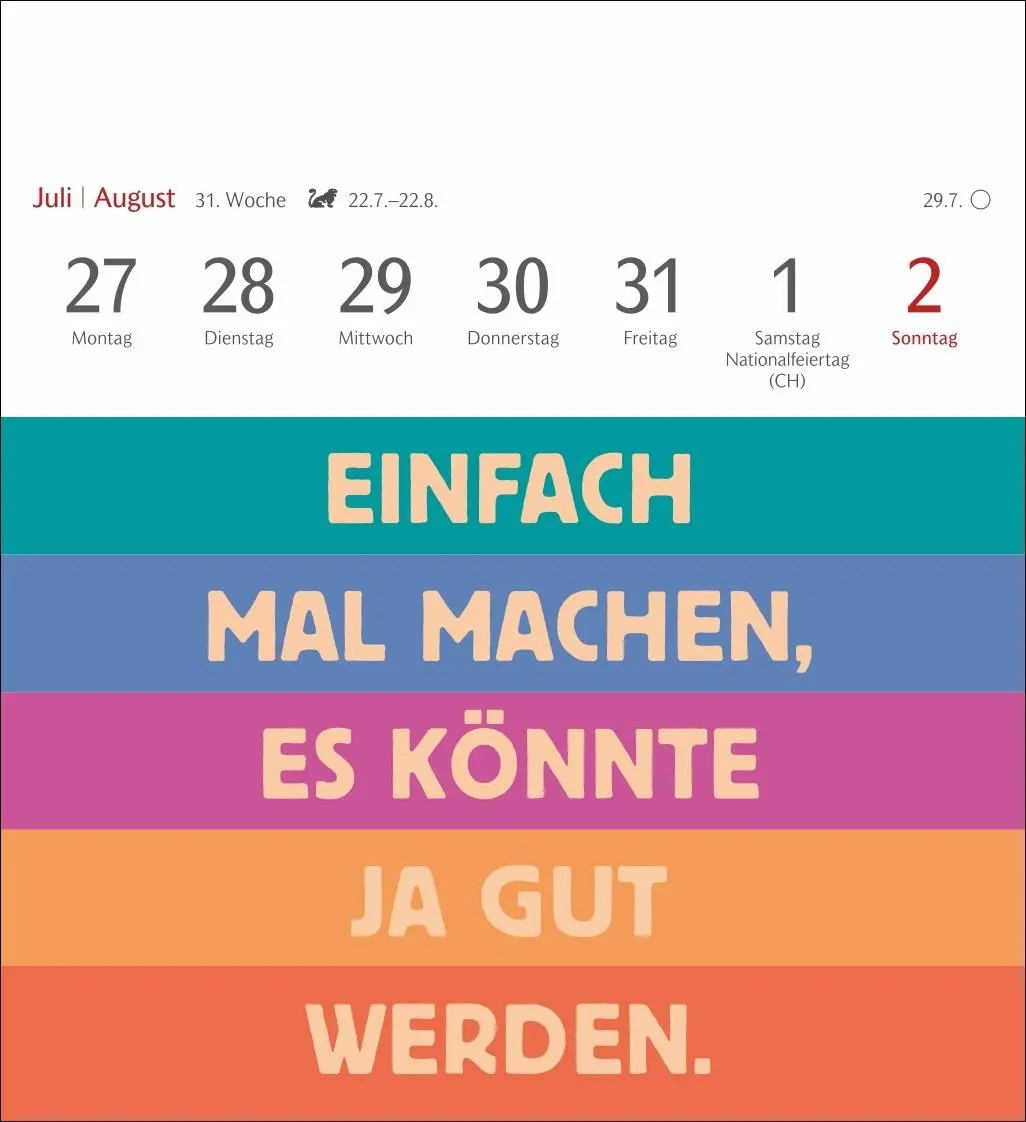 Bild: 9783840037535 | Positive-Sprüche-Kalender Postkartenkalender 2026 - Mit 53 Postkarten