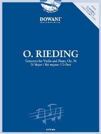 Cover: 9783905477535 | Konzert Op. 36 in D-Dur | Oscar Rieding | Buch + CD | 2007 | Dowani