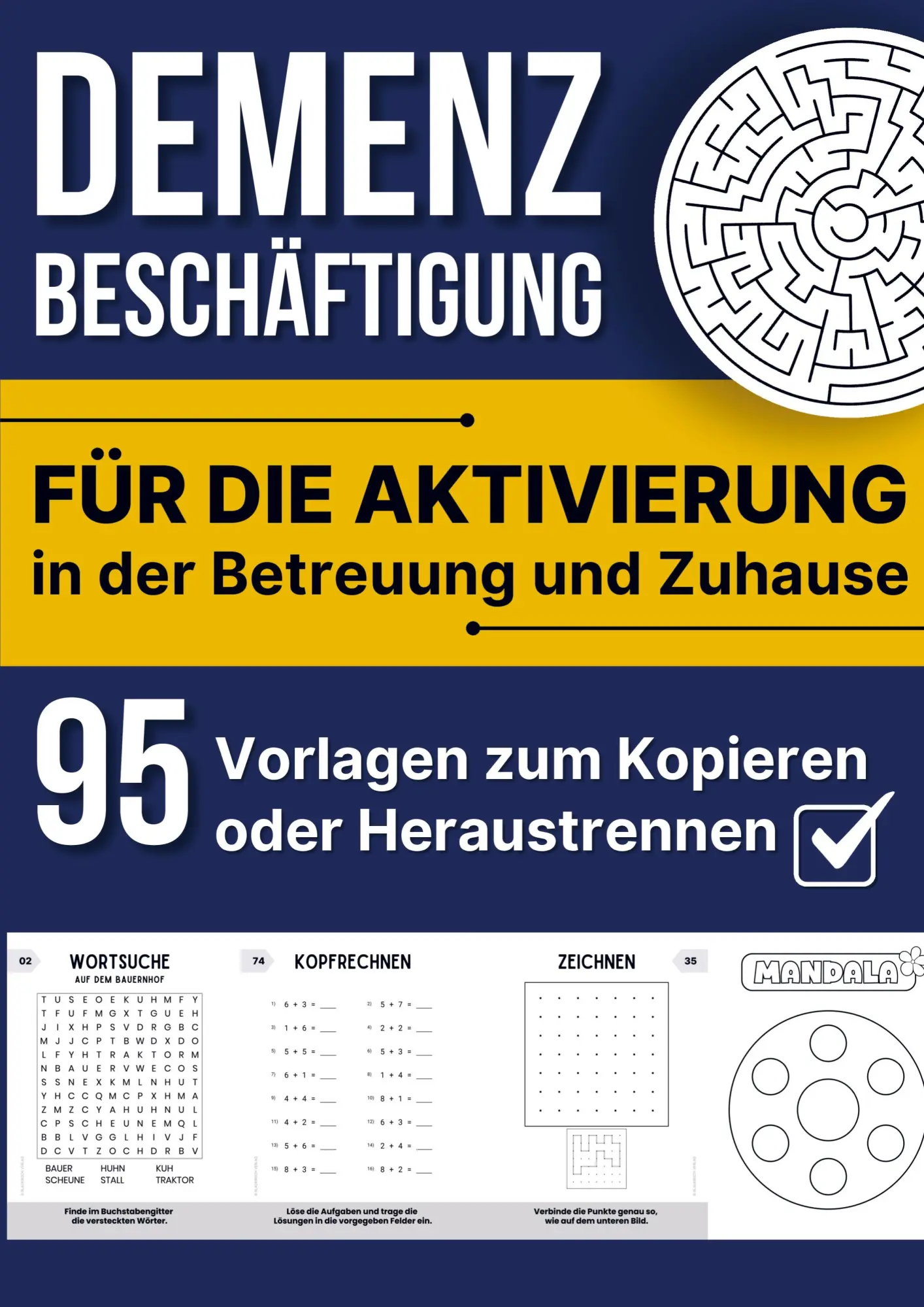 Cover: 9789403847535 | Demenz Beschäftigung | Blaukirsch Verlag | Taschenbuch | 116 S. | 2026